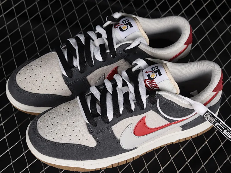 All categories Nk SB Dunk series Nk SB Dunk Low low-top sneakers Nk SB Dunk Low "85" gray red double hook SB low-top sports and leisure sneakers DO9457-104